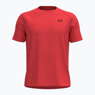 Koszulka treningowa męska Under Armour Tech Textured venom red/black