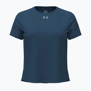 Koszulka do biegania damska Under Armour Velociti Pro wham blue/hyper green/white