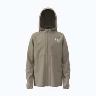 Kurtka sportowa dziecięca Under Armour Vibe Woven Windbreaker Jacket city khaki/white