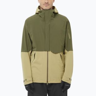 Kurtka softshell męska Salomon Outherpath Pro 2.5 l gray green/grape leaf