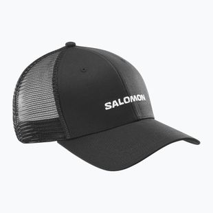 Czapka z daszkiem Salomon Logo Trucker deep black