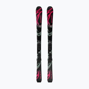 Narty zjazdowe dziecięce Salomon QST Jr Black S + wiązania C5 GW black/neon punch