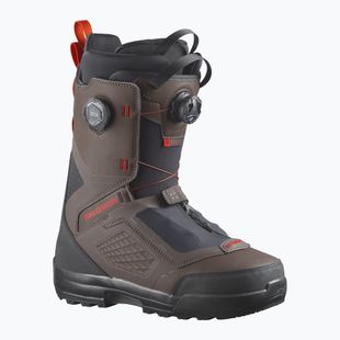 Buty snowboardowe męskie Salomon Echo Dual Boa black/wren/fiery red