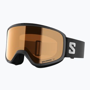 Gogle narciarskie dziecięce Salomon Rio S2 black/flash tonic orange