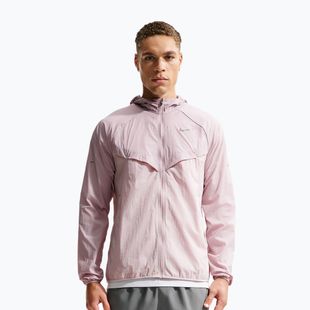 Kurtka do biegania męska Nike Stride Repel UV particle rose/silt red