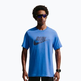 Koszulka do biegania męska Nike Dri-Fit Running blue crystal/thunder blue