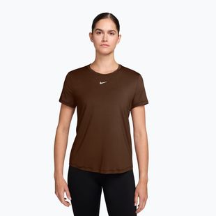 Koszulka damska Nike One Classic Dri-Fit SS cacao wow/white