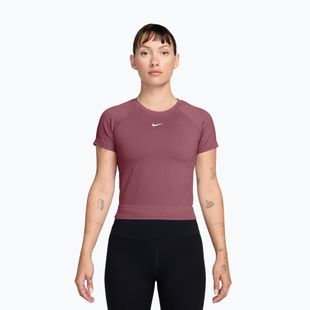 Koszulka treningowa damska Nike Pro Seamless pink smoke/white