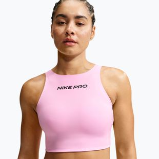 Biustonosz treningowy Nike Pro Sculpt pink rise/black