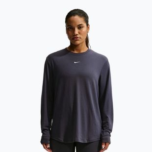 Longsleeve treningowy damski Nike One Relaxed Dri-Fit gridiron/white