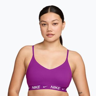 Biustonosz treningowy damski Nike Dri-Fit Indy Light Support vivid purple