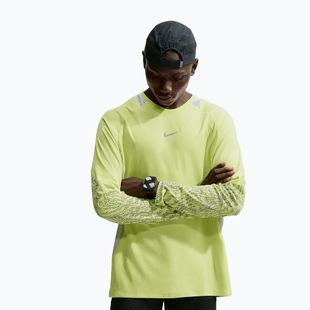 Longsleeve do biegania męski Nike Stride light lemon twist/grey fog