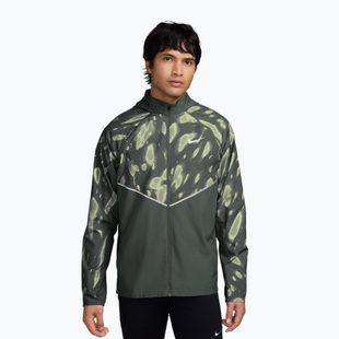 Kurtka do biegania męska Nike Miler Repel UV Printed camo green/black