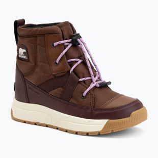 Śniegowce dziecięce Sorel Whitney III Mid Wp dark auburn/red