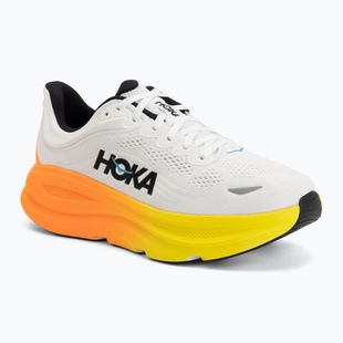 Buty do biegania męskie HOKA Bondi 9 Wide white/neon tangerine