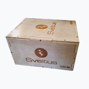 Skrzynia drewniana plyometryczna mała Sveltus Wood Plyobox Small 4602