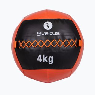 Piłka lekarska Sveltus Wall Ball 4 kg black/red