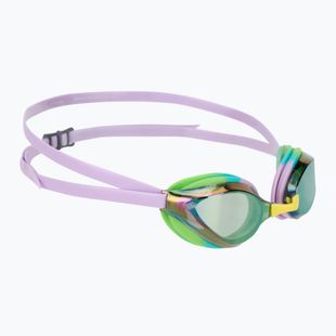 Okulary do pływania arena Python Mirror green/violet/green