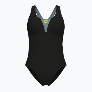 Strój pływacki jednoczęściowy damski arena Control Pro Solid black/sea foam