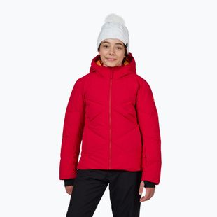Kurtka narciarska dziecięca Rossignol Girl Staci ruby red