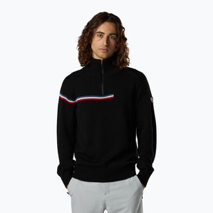 Sweter męski Rossignol Odysseus Half Zip Merino black
