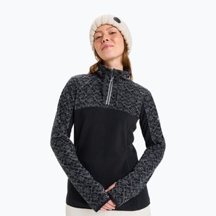 Bluza damska ROXY Sayna Half Zip true black roxygram tonal