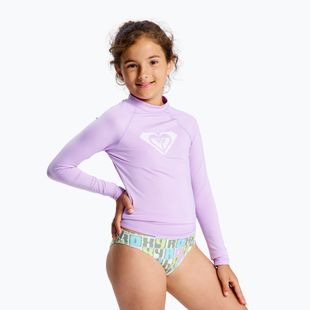 Longsleeve do pływania dziecięcy ROXY Whole Hearted crocus petal