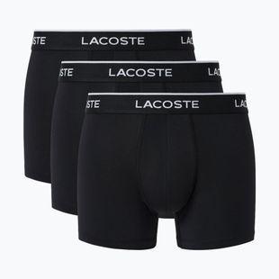 Bokserki męskie Lacoste 5H3202 Microfibra Negro 3 pack black