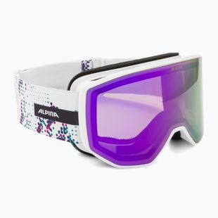 Gogle narciarskie Alpina Venet M Q-Lite white/lilac matt