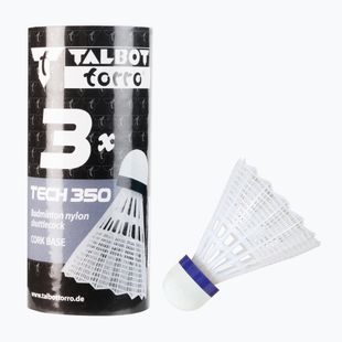 Lotki do badmintona Talbot-Torro Tech 350 Nylon 3 szt. white