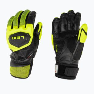 Rękawice narciarskie męskie LEKI WCR Venom SL 3D black ice/lemon