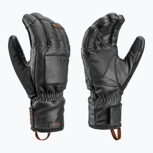 Rękawice narciarskie męskie LEKI Montera Prime black/dark brown
