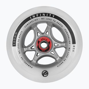 Kółka do rolek Powerslide Infinity RTR ABEC9/Spacer 4 szt. grey