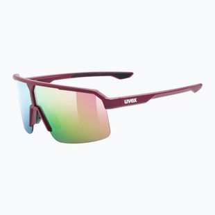 Okulary przeciwsłoneczne UVEX Ramp burgundy matt/mirror rose