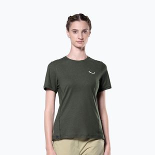 Koszulka trekkingowa damska Salewa Puez Dry dark olive