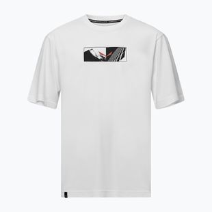 Koszulka męska Salewa Eagle Hybrid Loose optical white