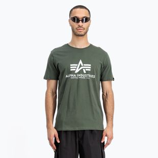 Koszulka męska Alpha Industries Basic dark olive