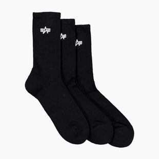 Skarpety męskie Alpha Industries Basic 3 pary black
