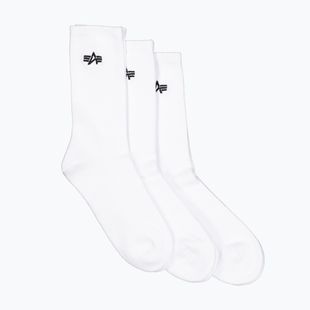 Skarpety męskie Alpha Industries Basic 3 pary white