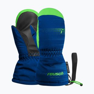 Rękawice narciarskie dziecięce Reusch Maxi R-Tex XT Mitten surf the web/green gecko