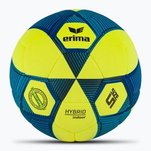 Piłka do piłki nożnej ERIMA Hybrid Indoor yellow/new royal blue rozmiar 5