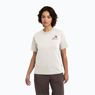 Koszulka damska Jack Wolfskin Cadena tent cotton white