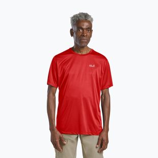 Koszulka  trekkingowa męska Jack Wolfskin Tech T siren red