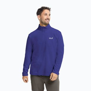 Bluza polarowa męska Jack Wolfskin Taunus 100 Half Zip glow ink