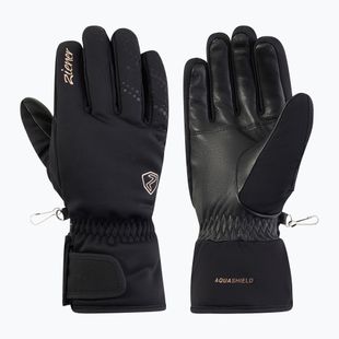 Rękawice narciarskie damskie Ziener Kehnia-Z Aquashield PR Glove black/rose metallic