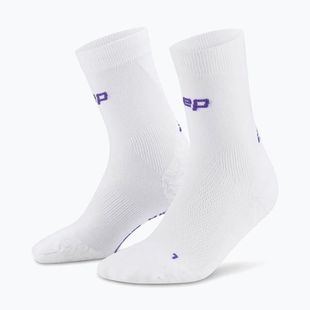 Skarpety kompresyjne męskie CEP Ultralight Mid Cut 4.0 white