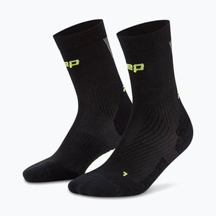 Skarpety kompresyjne męskie CEP Ultralight Mid Cut 4.0 black/grey
