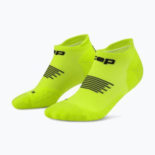 Skarpety kompresyjne damskie CEP Run No Show 5.0 lime/black