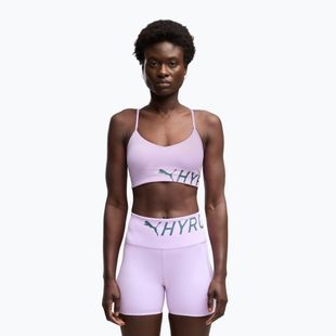 Biustonosz treningowy PUMA x HYROX Strappy Pwrmode light violet