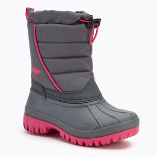 Śniegowce juniorskie KangaROOS K-Ben steel grey/daisy pink